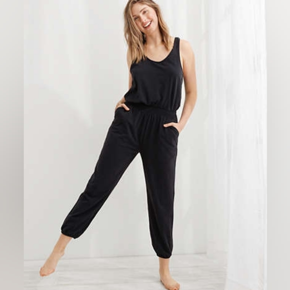 Aerie Black Jumpsuit